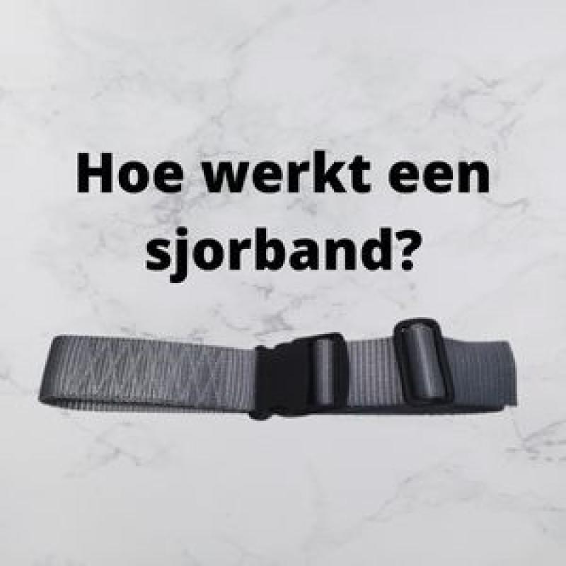 Hoe werkt een sjorband?
