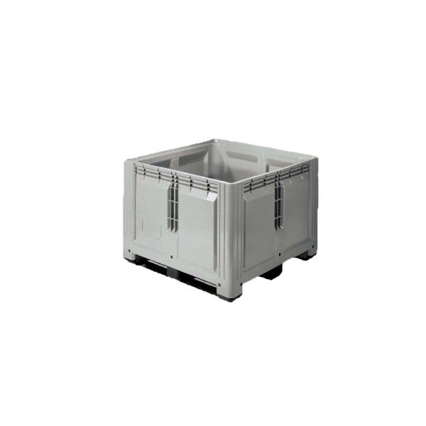 Palletbox (900L), 1200 x 1200 x 870 mm, 3 sledes (excl. deksel)