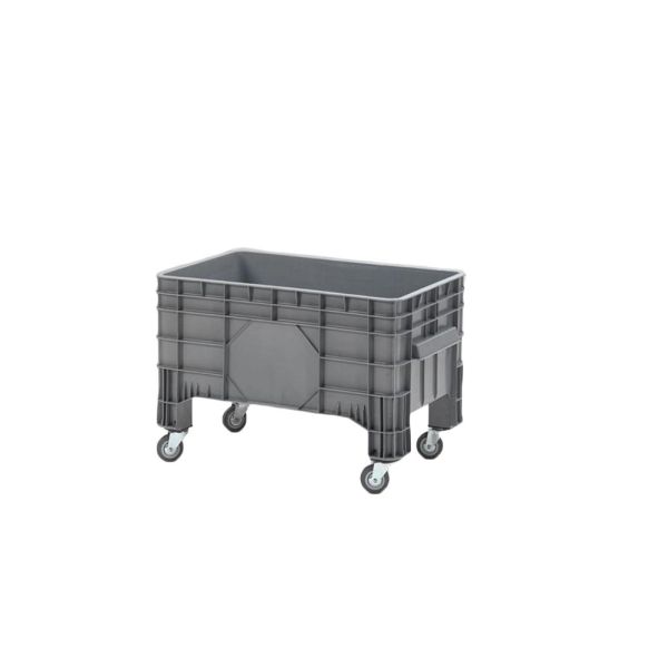 Groot volume bak (220L), 1040 x 640 x 670 mm, 4 zwenkwielen (excl. deksel)