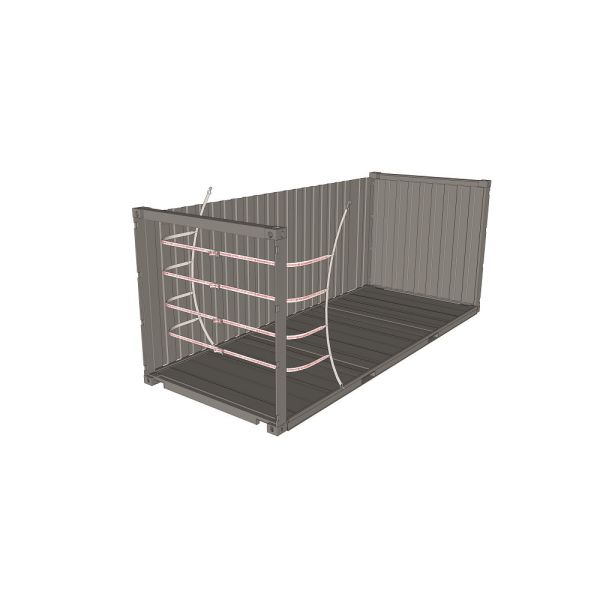 (halve) Lashingset White Line Quickfix, 32 mm, hoogte 2,6 m, met 4 horizontale banden van 3,1 m