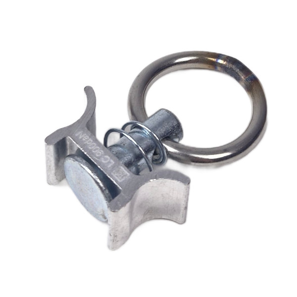 Single studfitting met stalen ring voor aluminium vliegtuigrail