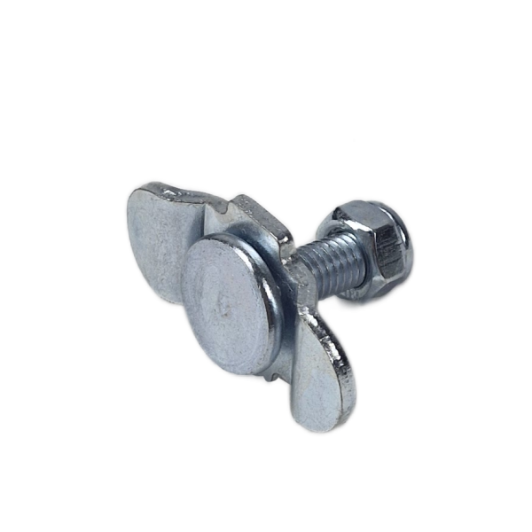 Vliegtuigrail-fitting met M8-moer en schroefdraadlengte van 20 mm