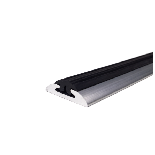 Zwart afdekrubber AIRL-RUB in vliegtuigrail, 23 x 11 mm