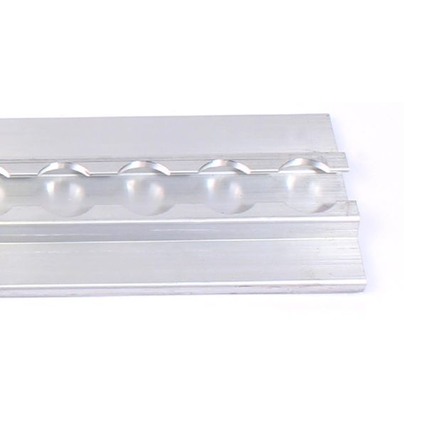 Vliegtuigrail opbouw met onderflensrand, 65 x 12 mm