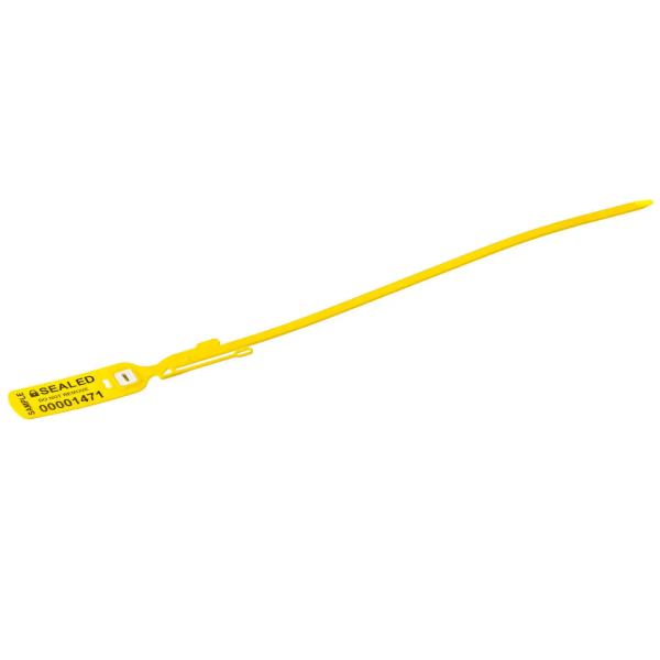 Kunststof bandverzegeling 400 mm, geel