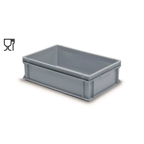 E-Line-RAKO bak, nieuw kunststof, 600 x 400 x 170 mm (30L), dichte grepen