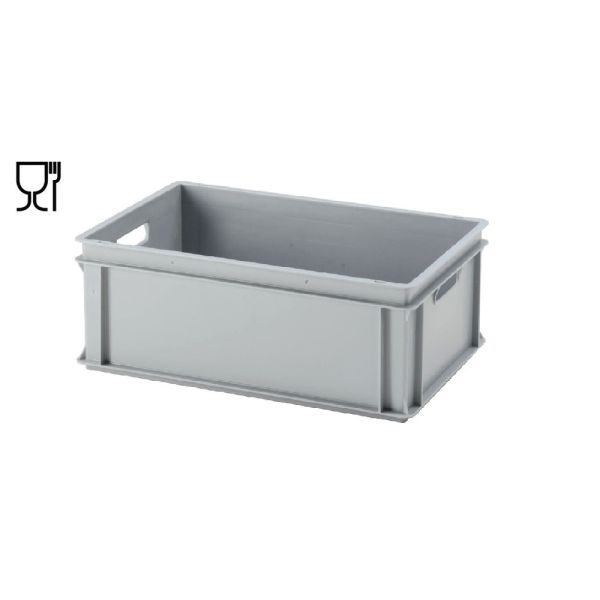 E-Line-RAKO bak, nieuw kunststof, 600 x 400 x 220 mm (40L), open grepen