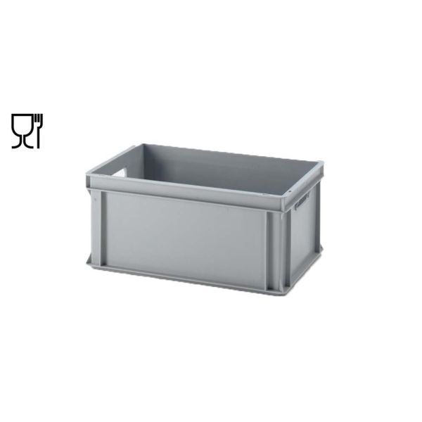 E-Line-RAKO bak, nieuw kunststof, 600 x 400 x 278 mm (53L), open grepen