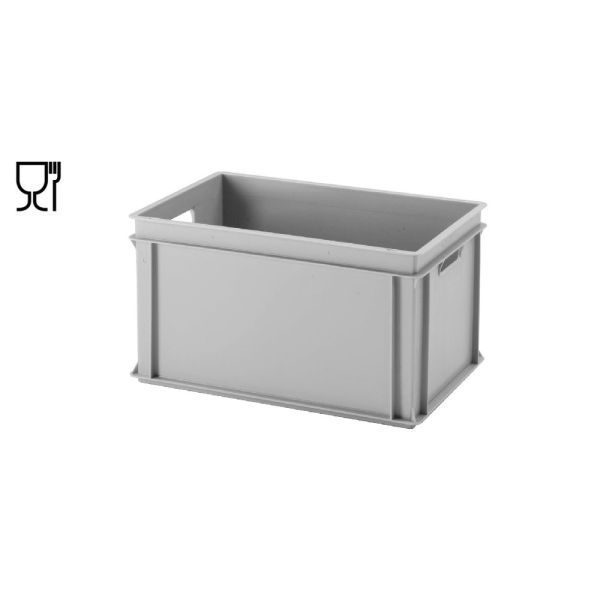 E-Line-RAKO bak, nieuw kunststof, 600 x 400 x 325 mm (60L), open grepen