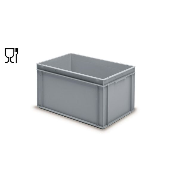 E-Line-RAKO bak, nieuw kunststof, 600 x 400 x 325 mm (60L), dichte grepen