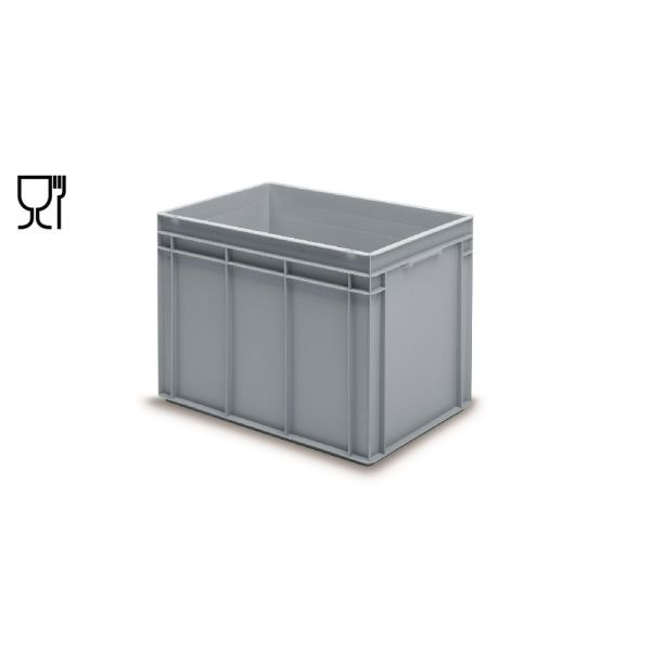 E-Line-RAKO bak, nieuw kunststof, 600 x 400 x 425 mm (90L), dichte grepen