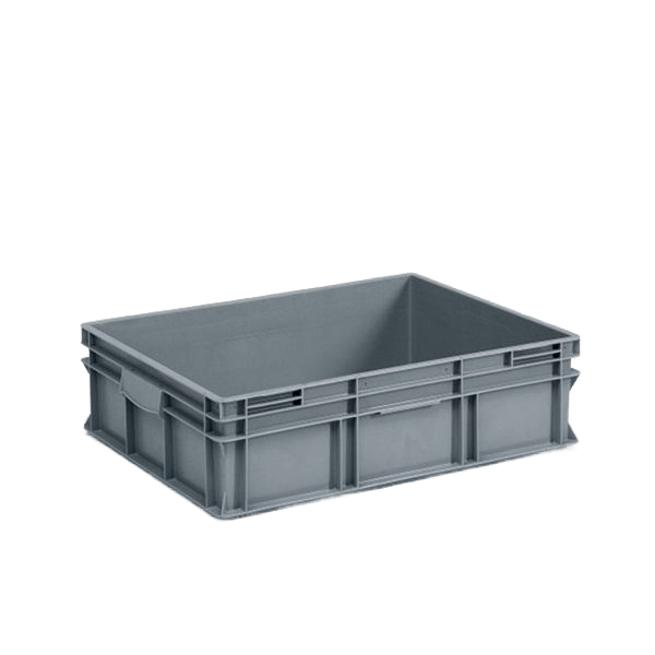 E-Line-RAKO bak, nieuw kunststof, 800 x 600 x 220 mm (90L), dichte grepen