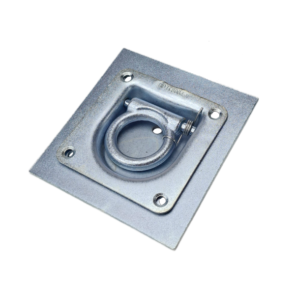 Compleet vloeranker met ring en onderplaat, schroefbaar