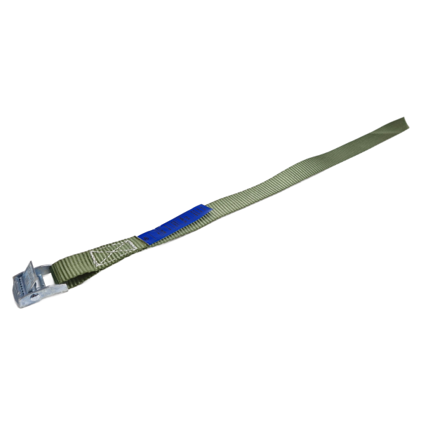 Sjorband 20 mm, 0.40 meter, olijfgroen, 90/180 daN