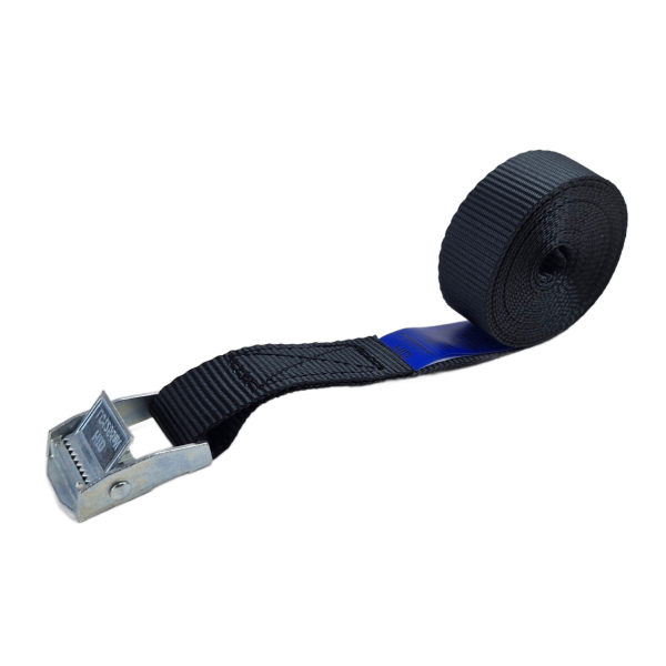Sjorband 25 mm, 3 meter, zwart, lichte klemgesp