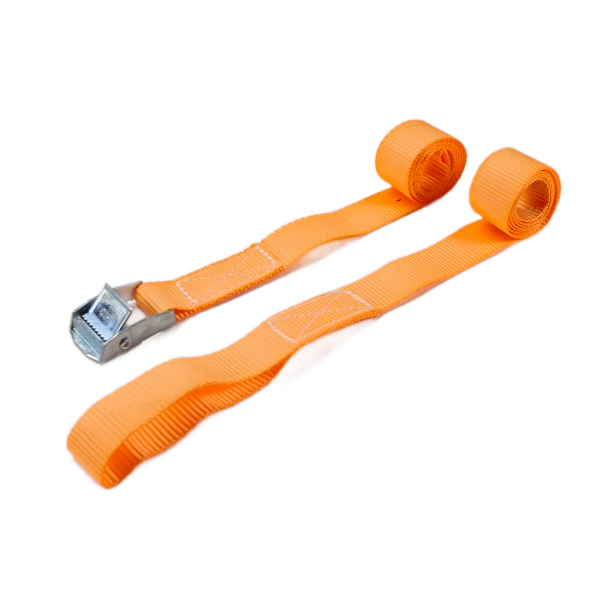Sjorbandset 25 mm, lichte klemgesp 804 met 2 lussen, 1.95 meter