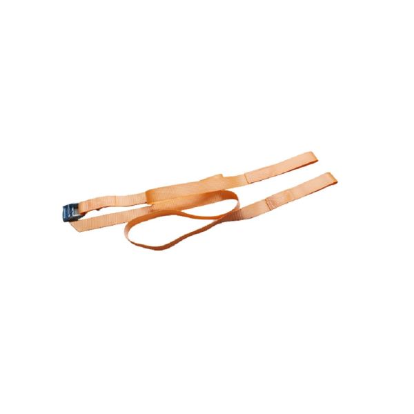 Sjorbandset 25 mm, lichte klemgesp 804 met 2 lussen, 1.95 meter