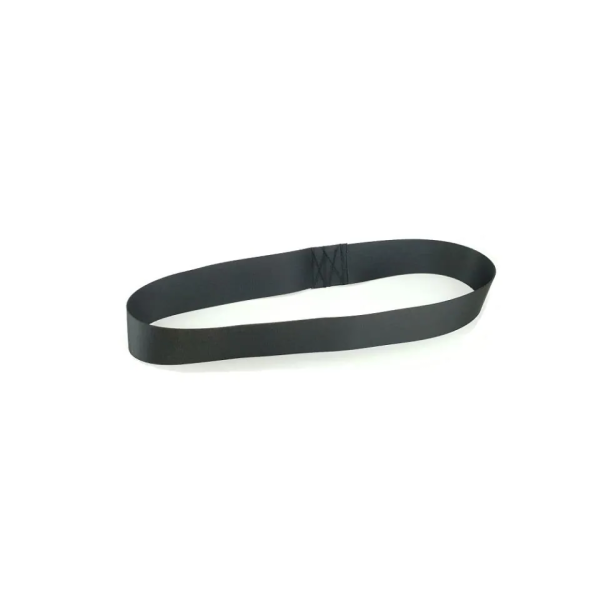 Zwart softloop verlengstuk voor zelfoprollende spanband.