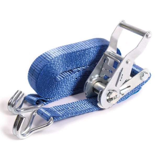 Spanbandset 25 mm, 5 meter, blauw, standaardratel 909