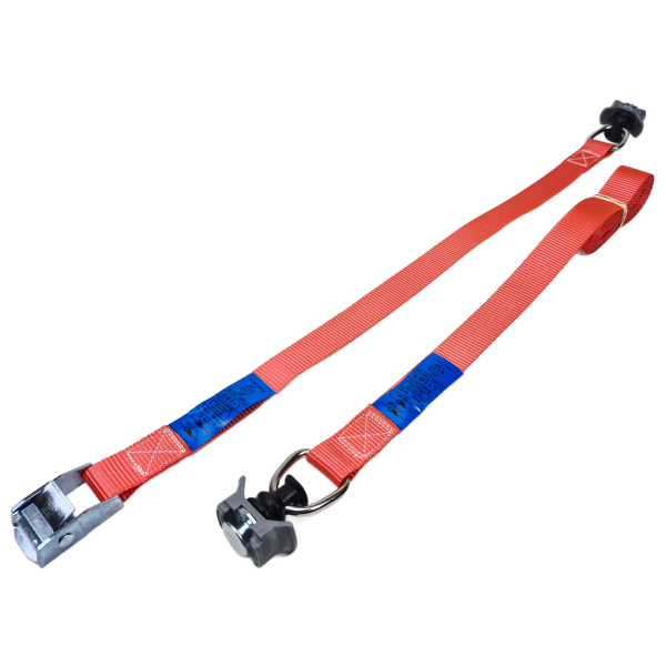 Sjorbandset 25 mm, 175/350 daN, met klemgesp en HQ-singlestudfittingen 5018-HQ