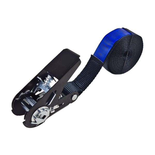 Spanband eindloos 25 mm, 4 meter, zwart, zwarte hobbyratel