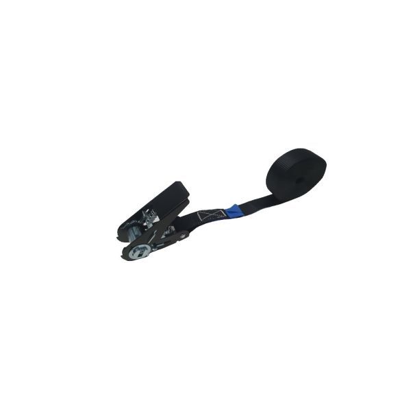 Spanband eindloos 25 mm, zwart band, zwarte hobbyratel 906