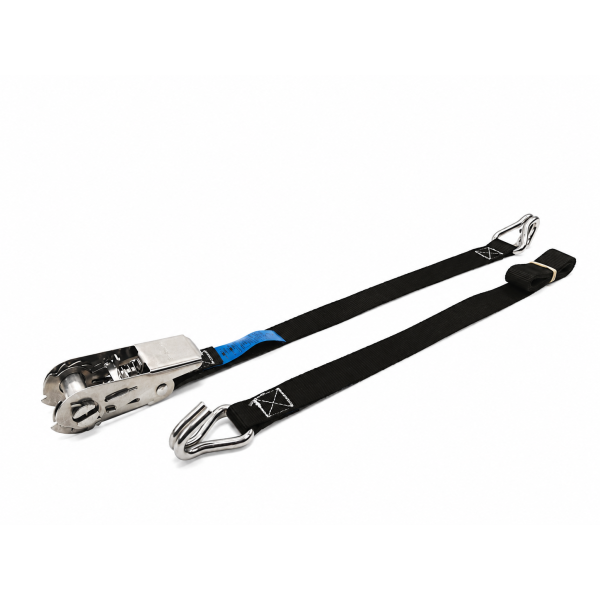 Spanbandset 25 mm, 6 meter, zwart, RVS hobbyratel 906