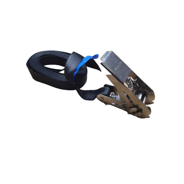 Spanband eindloos 25 mm, 6 meter, zwart, RVS-hobbyratel