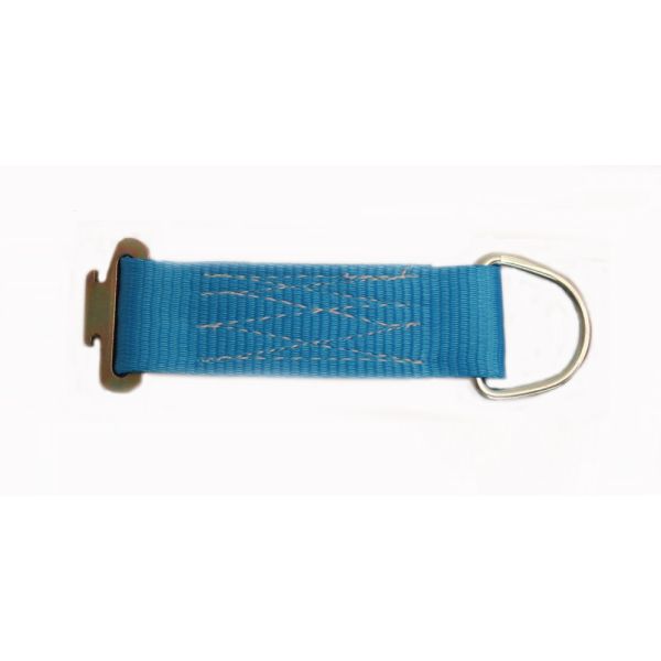 Touwbinder met draaifitting voor bindrail 1806 (Q-rail), blauw