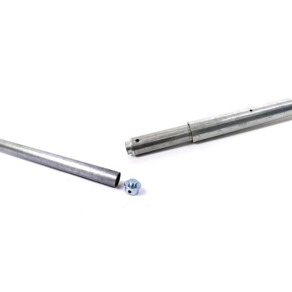 Telescoopstang, 24 mm plug, Ø 42 mm, verzinkt staal