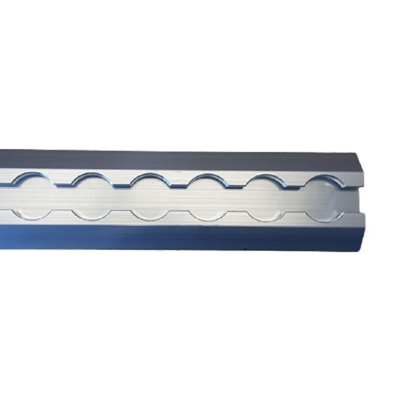 Vliegtuigrail opbouw afgeschuind, Heavy Duty, 45.2 x 13.5 mm