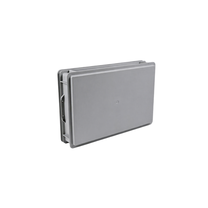 E-Line-RAKO bak, gerecycled kunststof, 600 x 400 x 120 mm (20L), dichte grepen