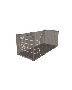 (halve) Lashingset White Line Quickfix, 32 mm, hoogte 2,6 m, met 4 horizontale banden van 3,1 m