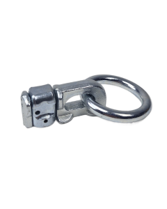 Double studfitting met ring van verzinkt staal in schuin aanzicht