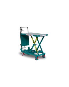 Weldon verrijdbare heftafel, max. cap. 750 KG, hefbereik 420 - 1000 mm, groenblauw