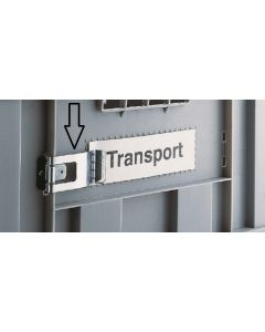 Veeretikethouder 70 x 30 mm uit verenstaal, gegalvaniseerd