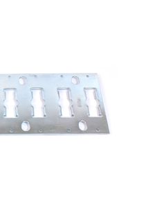 Combirail vlak 3009VL, verzinkt staal, horizontale inbouw wandmontage, 3 meter