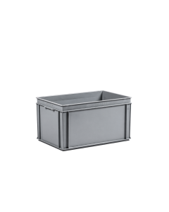 E-line-RAKO bak, gerecycled kunststof, 600 x 400 x 325 mm (60L), dichte grepen