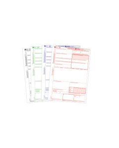 CMR handset (1-2-3-4) - pak van 50, 100 of 250 stuks (genummerd)