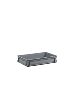 E-Line-RAKO bak, gerecycled kunststof, 600 x 400 x 120 mm (20L), dichte grepen
