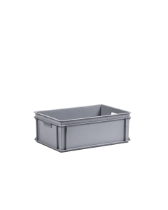 E-line-RAKO bak, gerecycled kunststof, 600 x 400 x 220 mm (40L),  open grepen