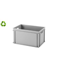 E-line-RAKO bak, gerecycled kunststof, 600 x 400 x 325 mm (60L), open grepen