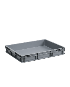 E-Line-RAKO bak, nieuw kunststof, 800 x 600 x 120 mm (45L), dichte grepen