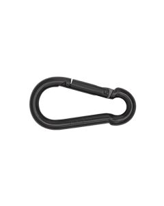 Karabijnhaak zwart, lengte 80 mm, ø 8 mm