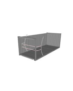 (halve) Lashingset White Line Quickfix, 32 mm, hoogte 2,6 m, met 2 horizontale banden van 3,1 m