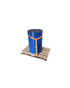 Vatzekering  Ø 600 mm, complete set met pallethaken en ratelgespen voor 200L vat