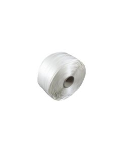 Polyester weefselband blanco wit, 25 mm, rol 500 m, kern Ø 76 mm