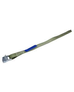 Sjorband 20 mm, 0.40 meter, olijfgroen, 90/180 daN