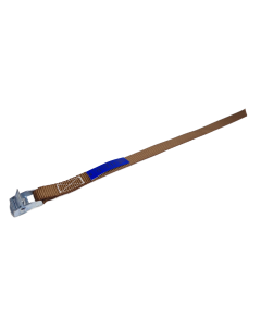 Sjorband 20 mm, 0.40 meter, bruin, 90/180 daN