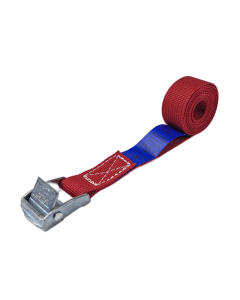 Sjorband 20 mm, 1 meter, rood, lichte klemgesp